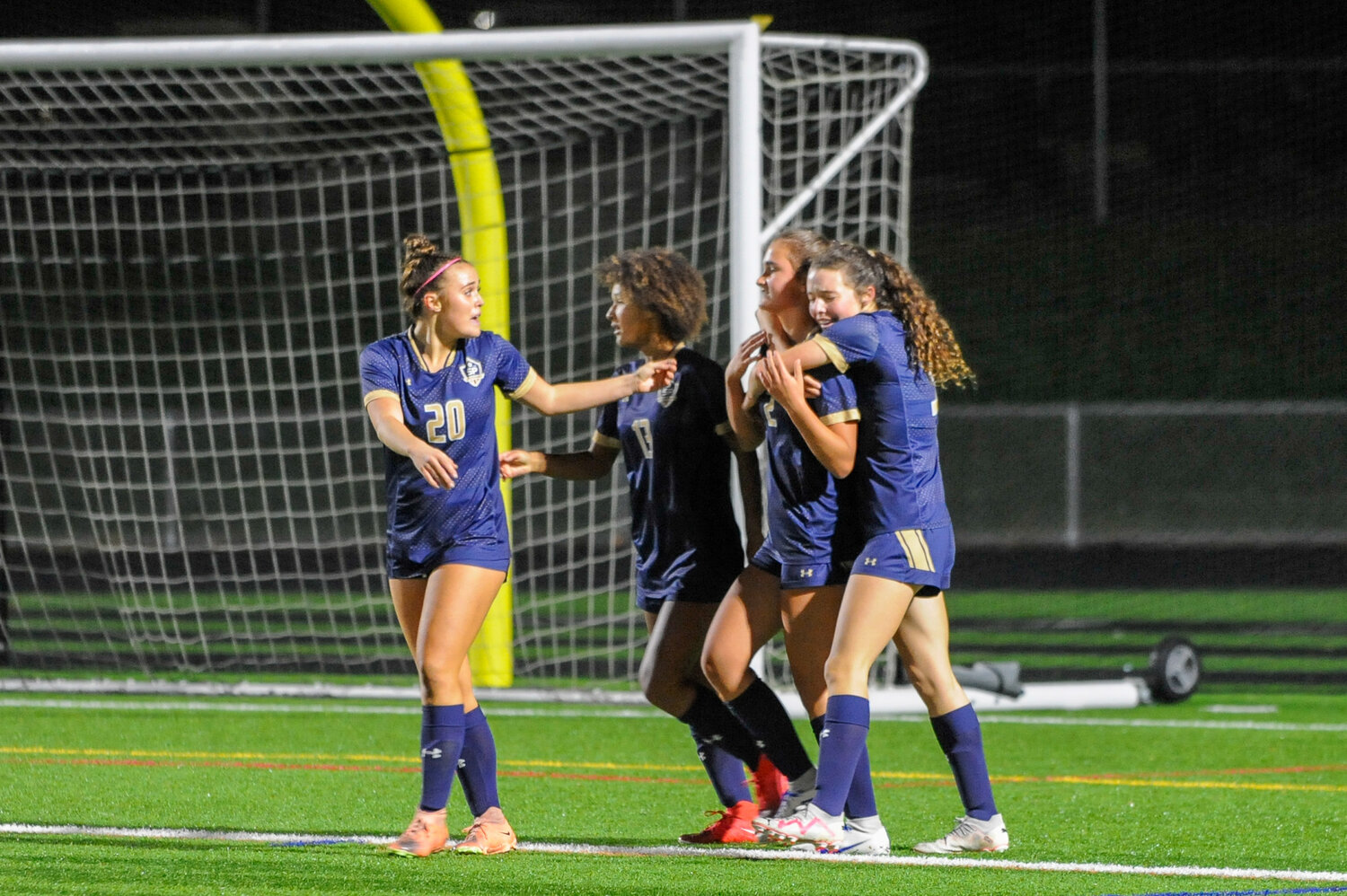 Severna Park celebrated the second goal of the match.