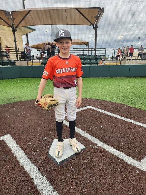 Will Viera was one of 13 kids chosen for the 12U Chesapeake team that competed in the Perfect Game National All-State Select Championship in Texas during November.