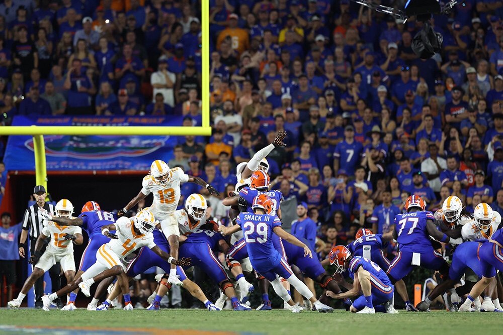During a September game against Tennessee, Trey Smack hit his first-career field goal on a 27-yarder, made both point-after attempts and had six kickoffs.