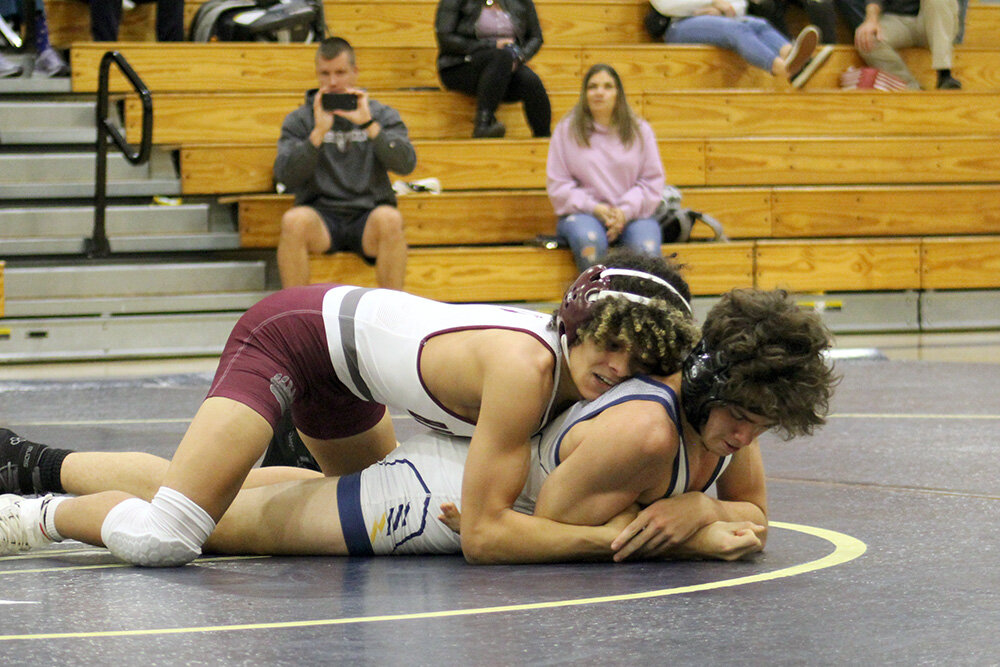Broadneck junior Cam Williams defeated Severna Park sophomore Seth Macola in an 8-2 decision in December.