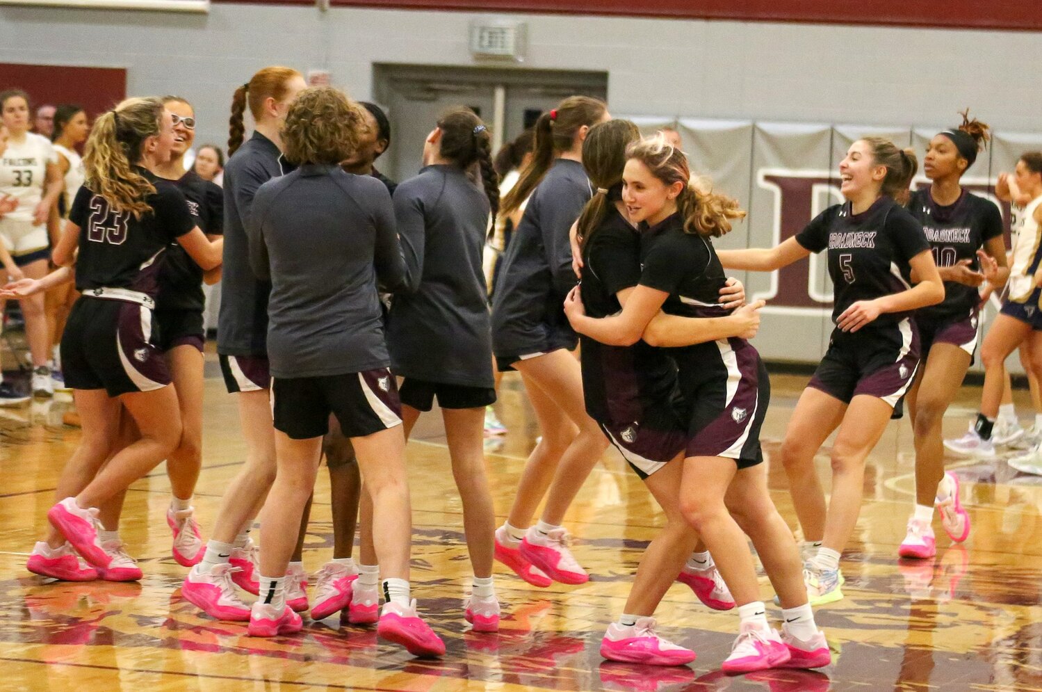 Broadneck celebrated remaining unbeaten in county play and completing a regular season sweep of Severna Park.