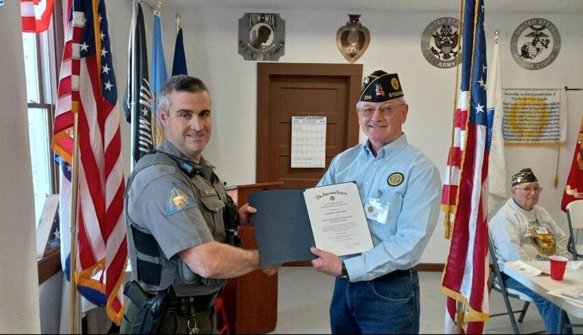 The Southwest Region Protection Branch of the Department of Conservation selected Corporal Jeremy Edwards as their Conservation Agent of the Year.