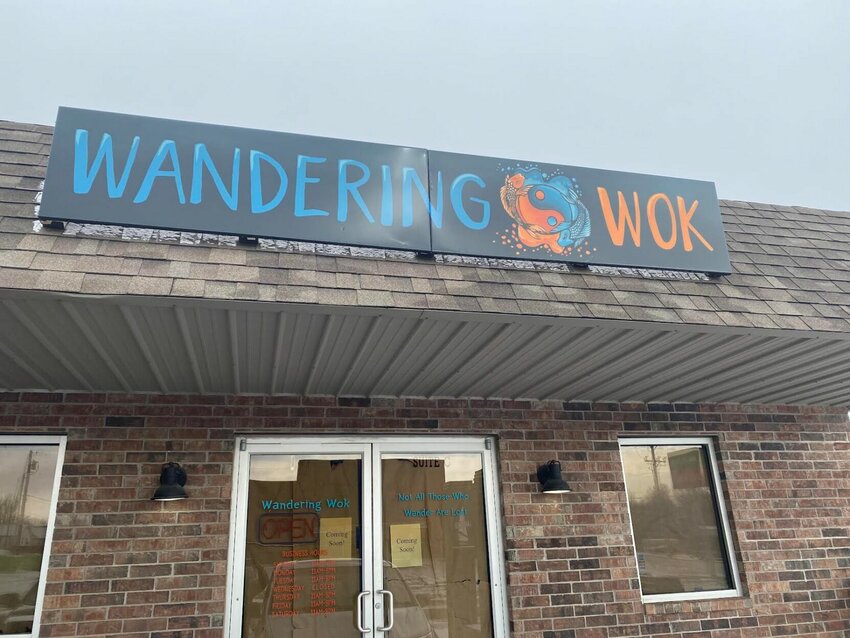 Wandering Wok is set to open Thursday at 11am in downtown Stockton near Mid Missouri Bank. The new restaurant will feature a variety of Asian food.