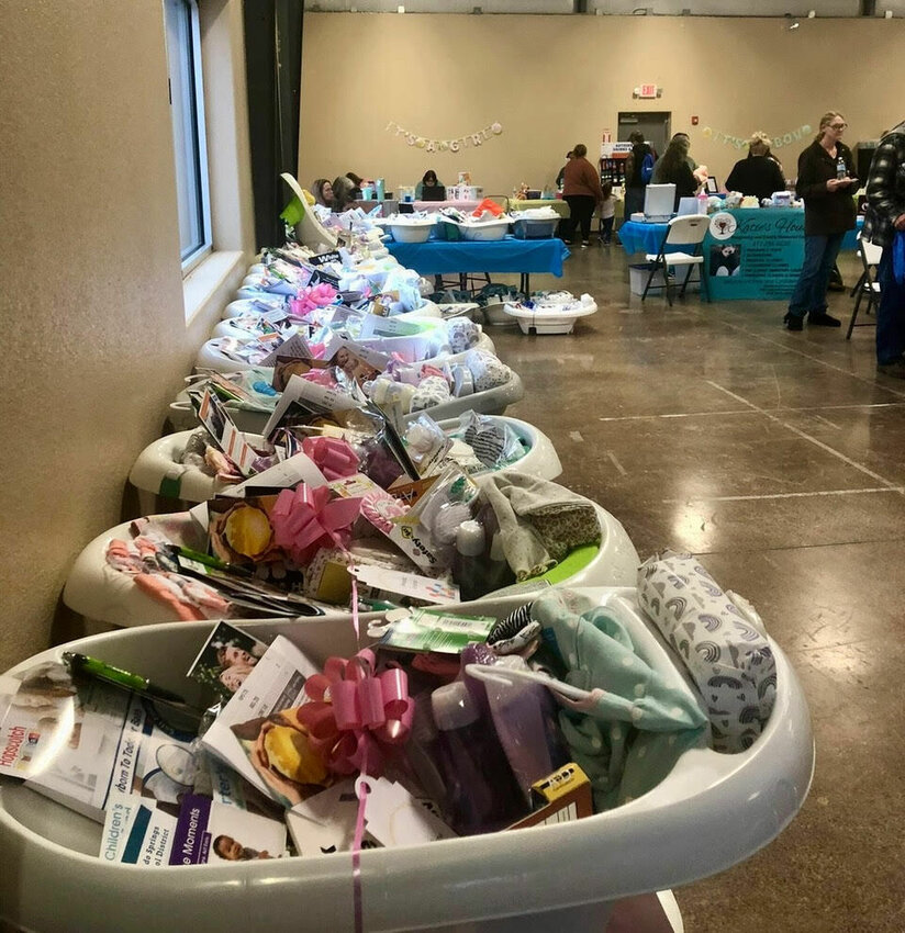 At last year’s Community Baby Shower, Swag Bathtubs were given out to 60 registered moms.