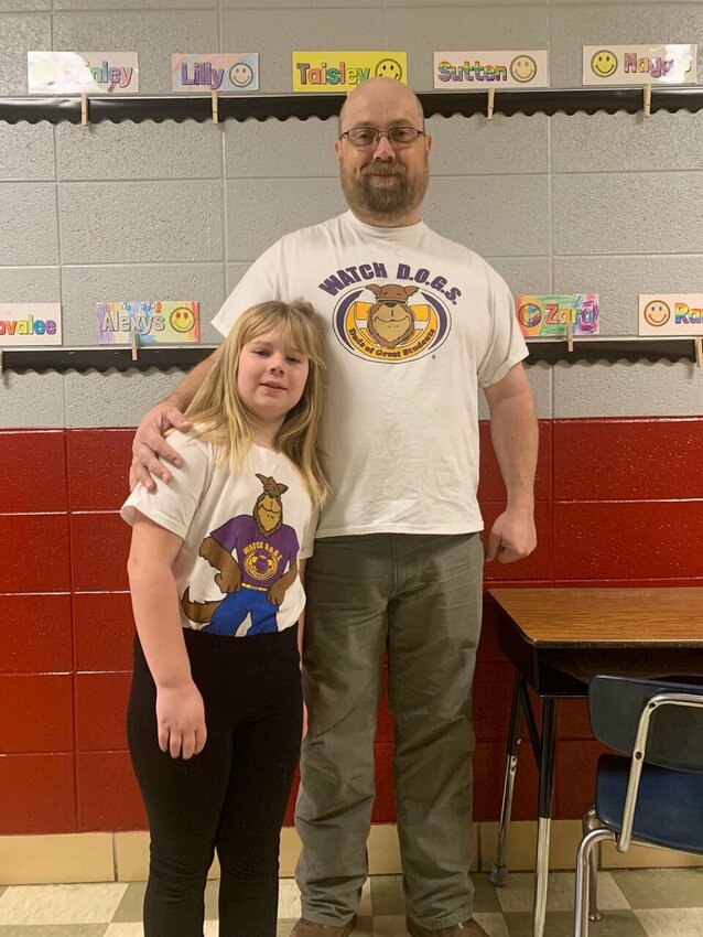 Watch DOG Jim Phillips enjoys hanging out with his daughter Margaret during the school day.